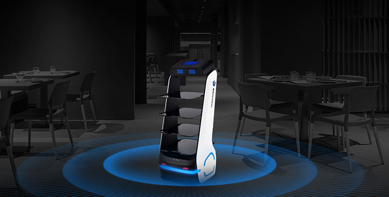 หุ่นยนต์เสิร์ฟอาหาร KEENON ROBOT รุ่น (T5) หุ่นยนต์เสิร์ฟอาหาร