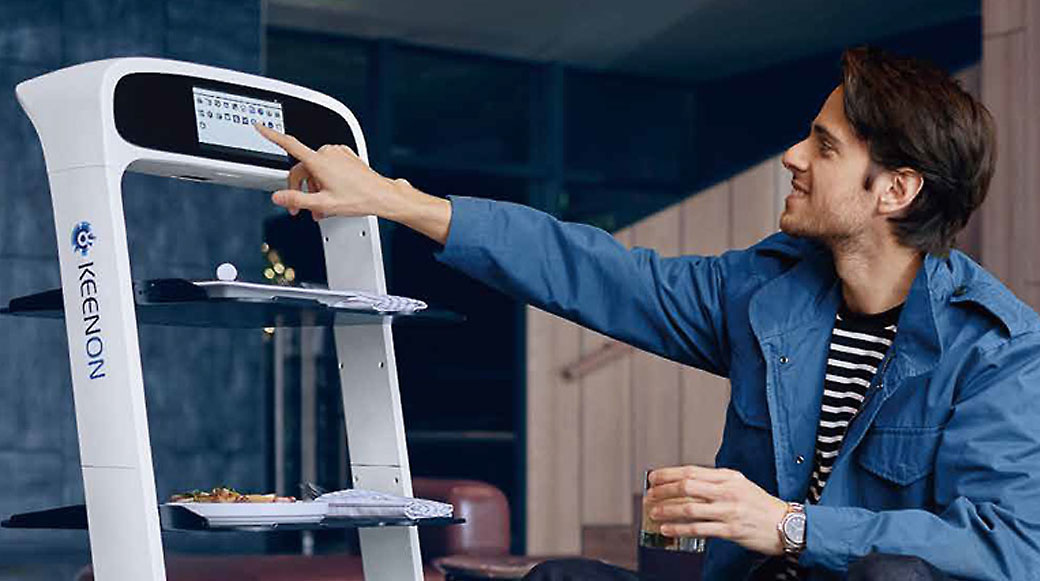 หุ่นยนต์เสิร์ฟอาหาร KEENON ROBOT (T6) หุ่นยนต์เสิร์ฟอาหาร