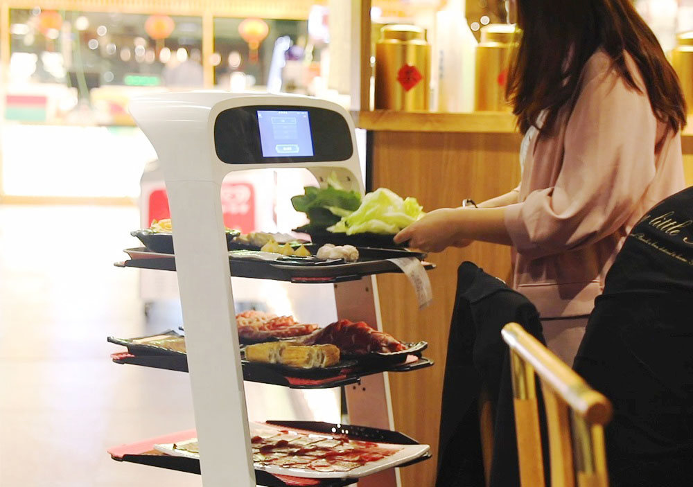 หุ่นยนต์เสิร์ฟอาหาร KEENON ROBOT (T6) หุ่นยนต์เสิร์ฟอาหาร