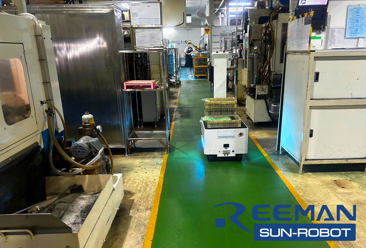 หุ่นยนต์ส่งของ reeman robot หุ่นยนต์ส่งของ