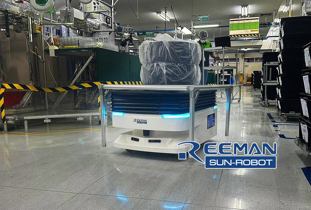 หุ่นยนต์ส่งของ reeman robot หุ่นยนต์ส่งของ