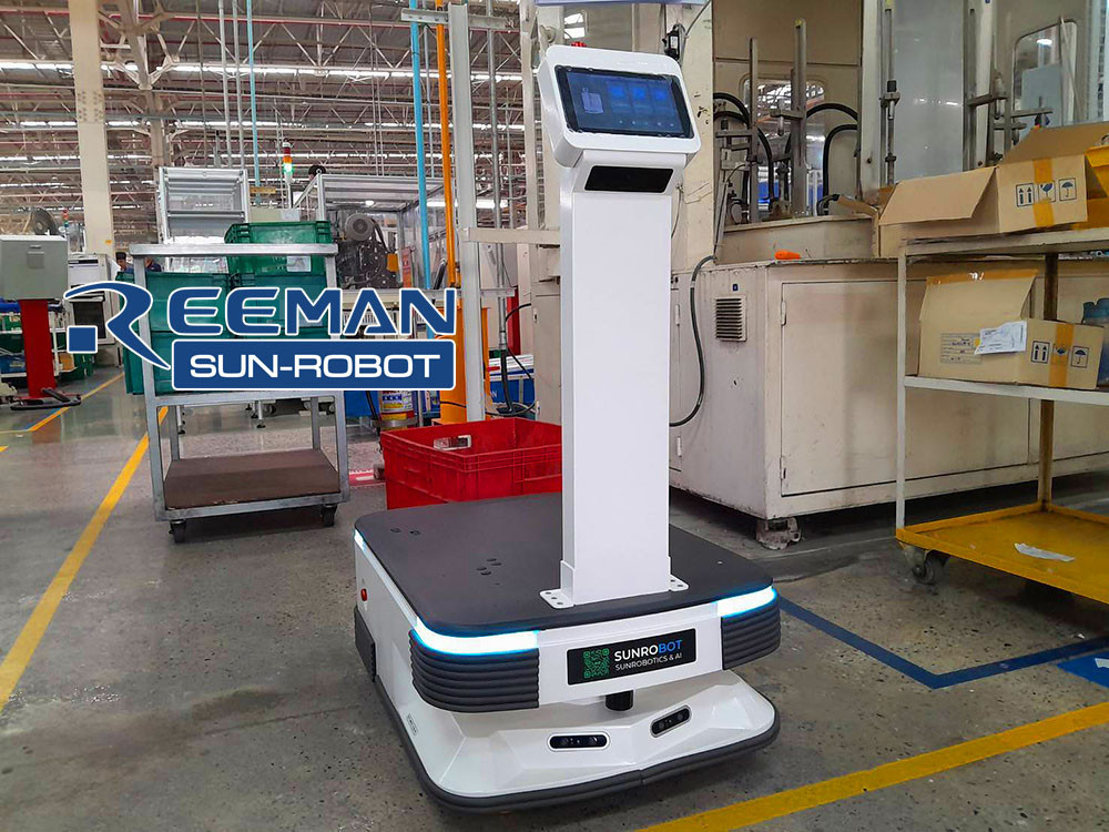 หุ่นยนต์ส่งของ reeman robot หุ่นยนต์ส่งของ