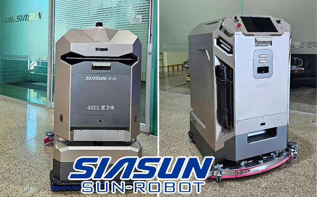 หุ่นยนต์ทำความสะอาด Cleaning robot SIASUN หุ่นยนต์ทำความสะอาด