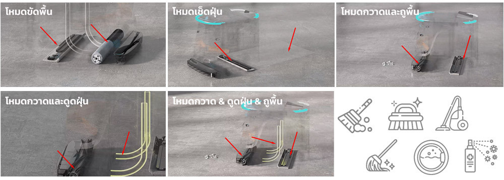 หุ่นยนต์ทำความสะอาด one s55 หุ่นยนต์ทำความสะอาด