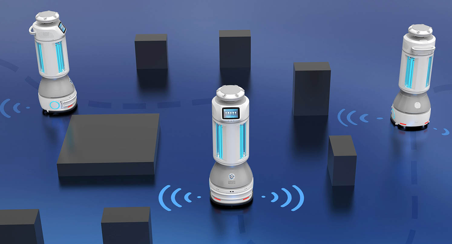 หุ่นยนต์พ่นยา_keenon_robot_m2 หุ่นยนต์พ่นยา