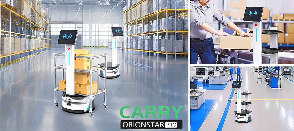 หุ่นยนต์ส่งของ Orionstar Robot รุ่น carry หุ่นยนต์ส่งของ