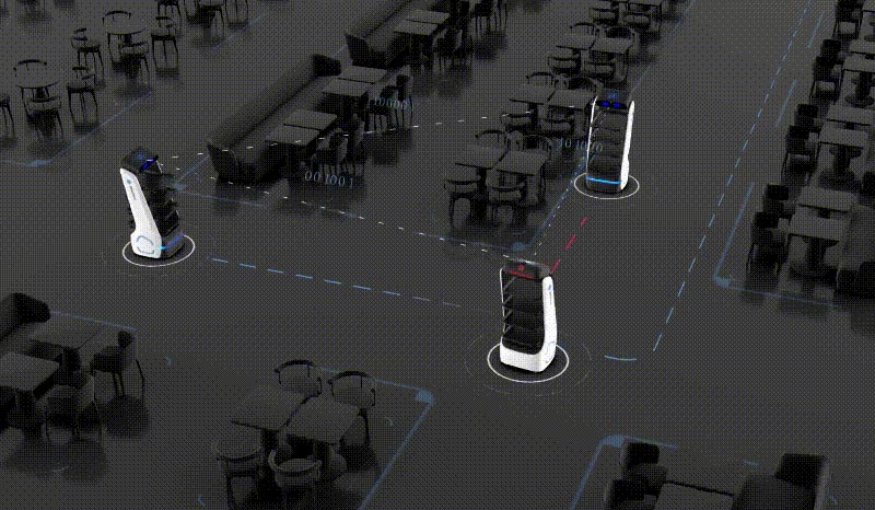 หุ่นยนต์ส่งของ keenon robot หุ่นยนต์ส่งของ