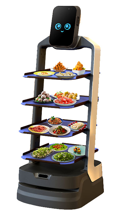 หุ่นยนต์เสิร์ฟอาหาร OrionStar Robot รุ่น DR01 หุ่นยนต์เสิร์ฟอาหาร