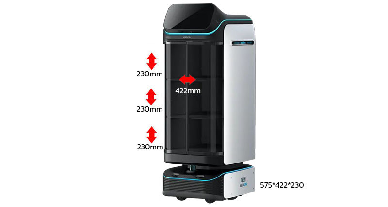 หุ่นยนต์เสิร์ฟอาหาร KEENON ROBOT รุ่น (T3) หุ่นยนต์เสิร์ฟอาหาร