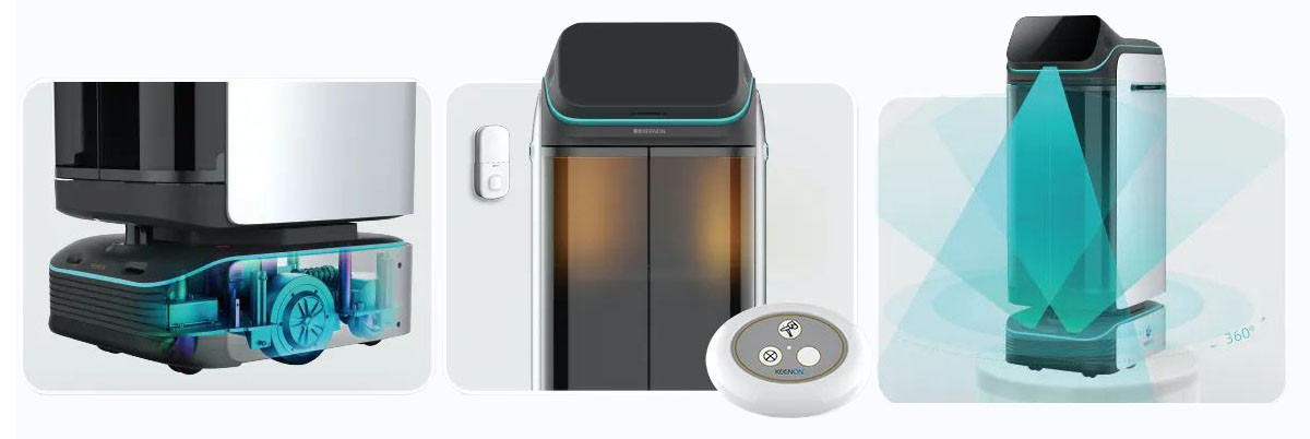 หุ่นยนต์เสิร์ฟอาหาร KEENON ROBOT รุ่น (T3) หุ่นยนต์เสิร์ฟอาหาร