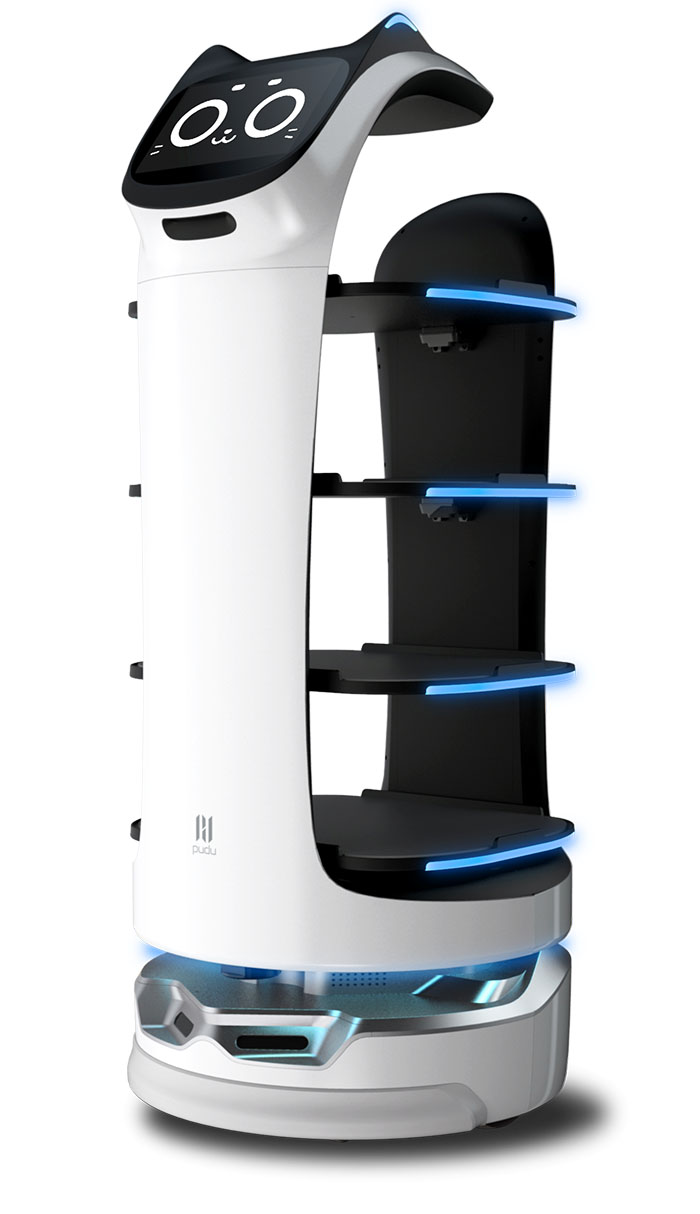 หุ่นยนต์เสิร์ฟอาหาร Bellabot หุ่นยนต์เสิร์ฟอาหาร