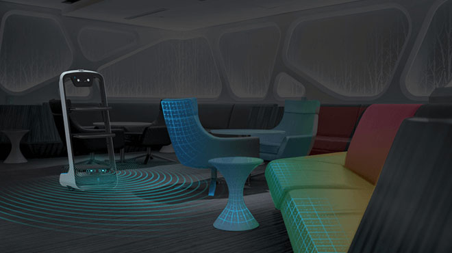 หุ่นยนต์เสิร์ฟอาหาร PUDUBOT รุ่น PD1 หุ่นยนต์เสิร์ฟอาหาร