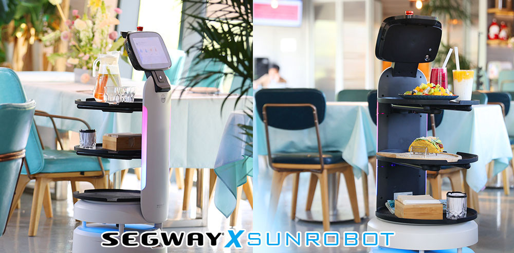 หุ่นยนต์เสิร์ฟอาหาร_segway_robot_s1 หุ่นยนต์เสิร์ฟอาหาร