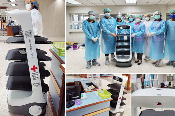 ซันโรโบติกส์ แอนด์ เอไอ มอบหุ่นยนต์เพื่อนำไปช่วยแบ่งเบาภาระบุคลากรทางการแพทย์ ซันโรโบติกส์ แอนด์ เอไอ มอบหุ่นยนต์เพื่อนำไปช่วยแบ่งเบาภาระบุคลากรทางการแพทย์