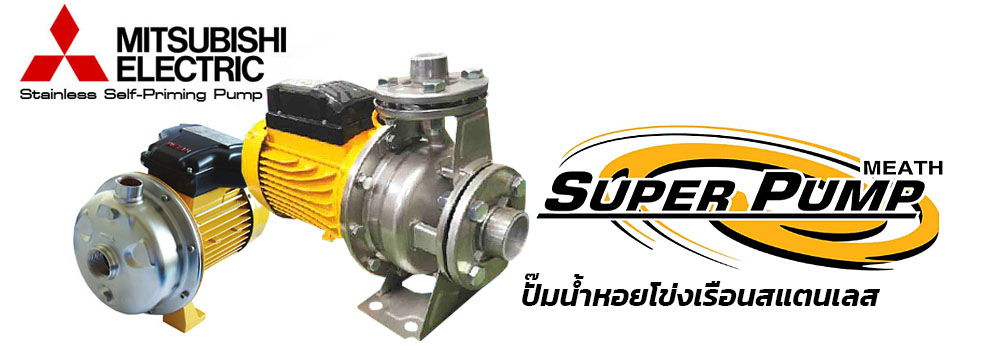 ปั๊มน้ำหอยโข่งเรือนสแตนเลส ปั๊มน้ำหอยโข่ง มิตซูบิชิ