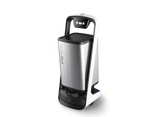 pudubot pd6 หุ่นยนต์ส่งอาหาร