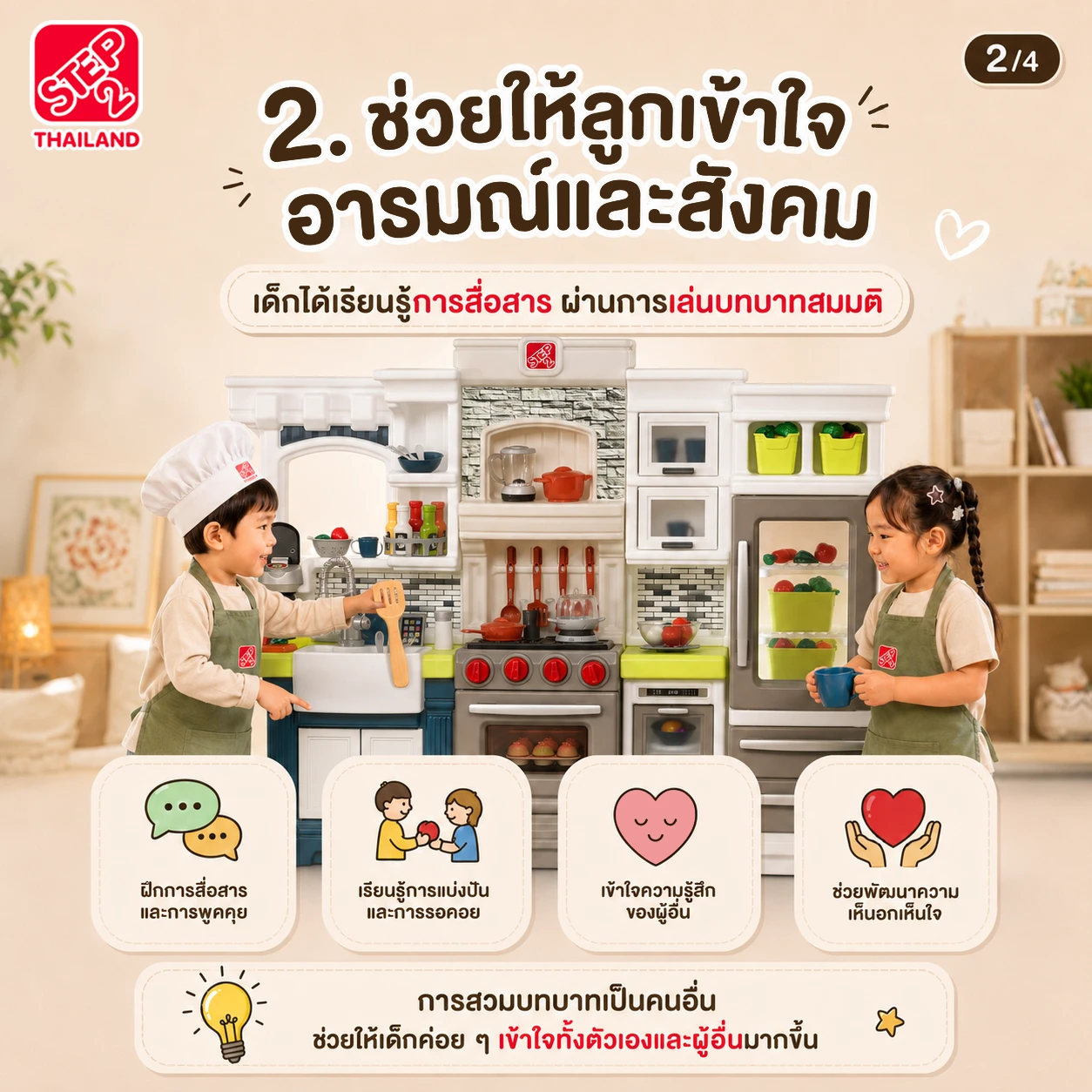 ช่วยให้ลูกเข้าใจอารมณ์และสังคม