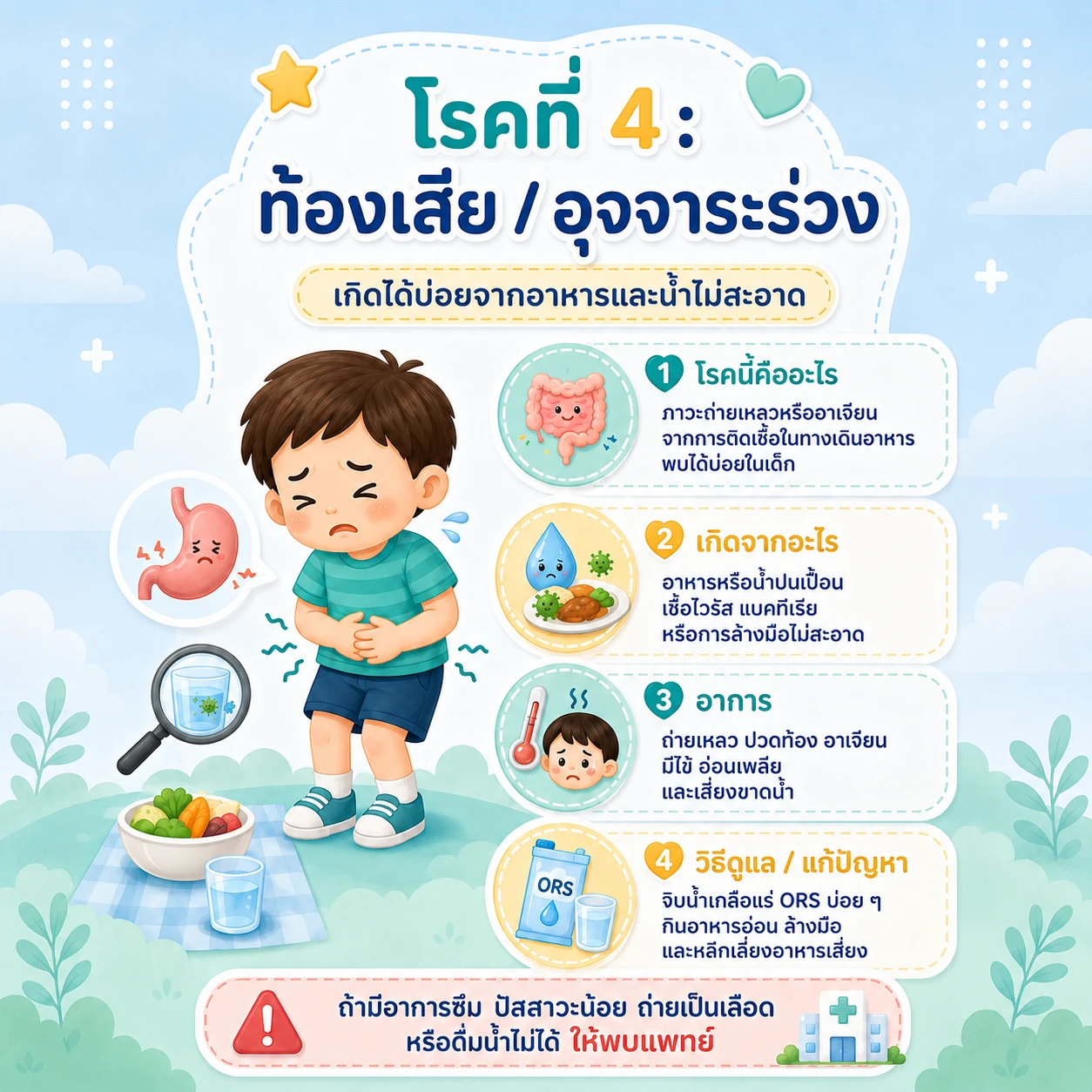 ท้องเสีย / อุจจาระร่วง