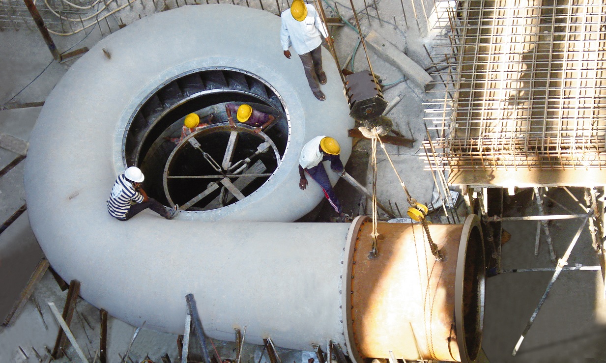วิศวกรที่ปรึกษาในโครงการผลิตและติดตั้งปั๊มน้ำขนาดใหญ่ CONCRETE VOLUTE ...
