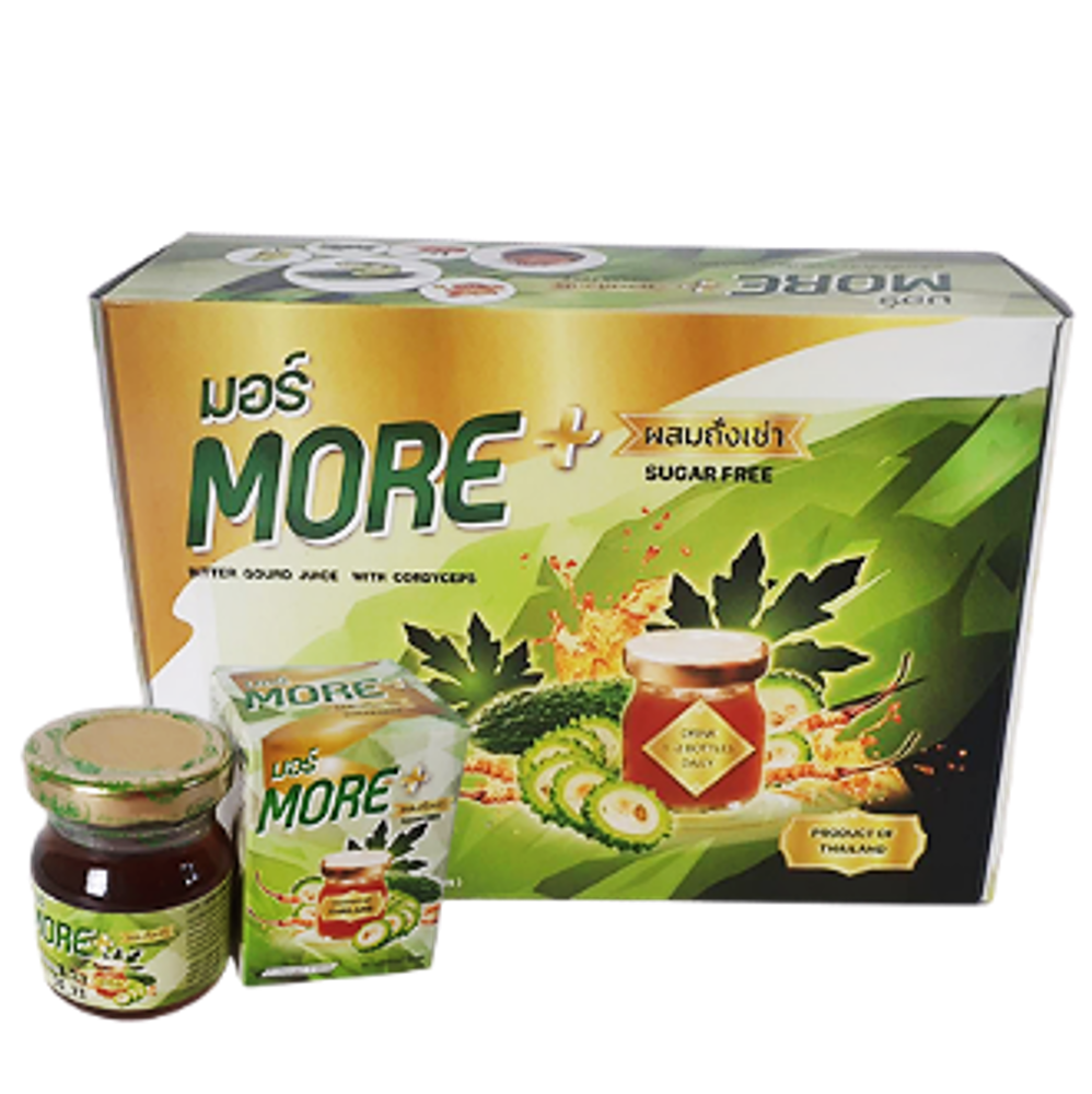 MORE+ Bitter gourd juice with cordyceps (1 Pack / 6 Bottles)