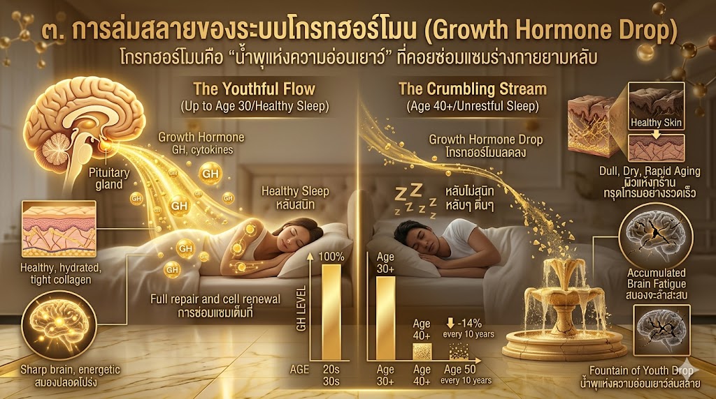 การล่มสลายของ Growth Hormone