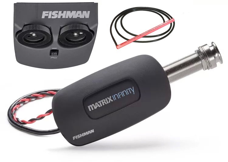 Fishman Matrix Infinity VT Acoustic Pickup & Preamp system - Ukulele Format 3/32”