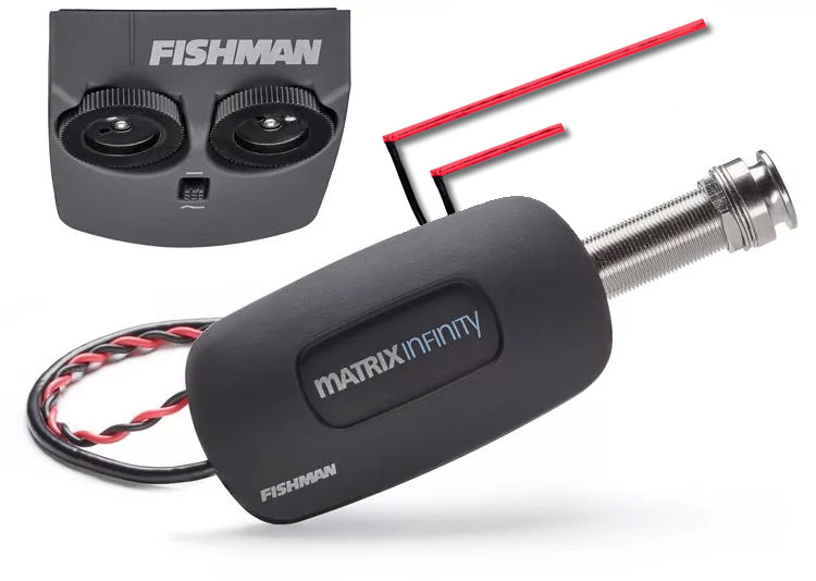 Fishman Matrix Infinity VT Acoustic Pickup & Preamp system – Split Format 3/32"