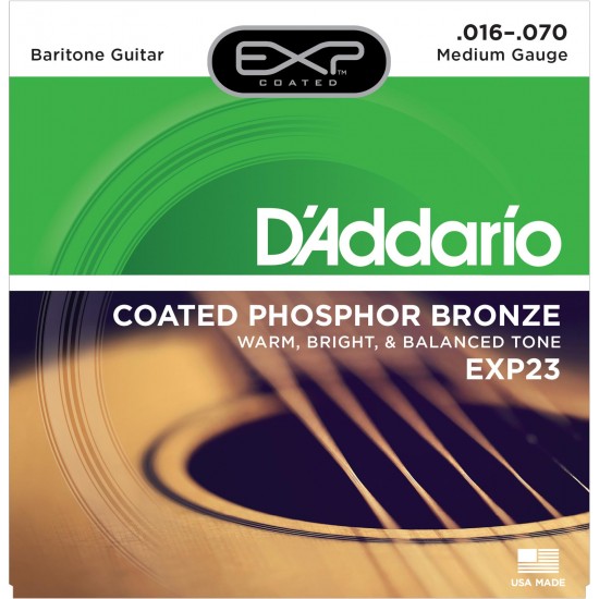 D'Addario EXP23 Coated Phosphor Bronze Baritone 16-70