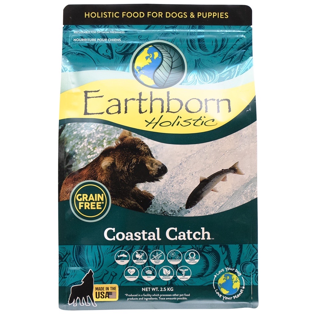 อาหารสุนัข Earthborn Coastal Catch เอิร์ธบอร์นโฮลิสติก โคสเทลแคช (2.5kg.)