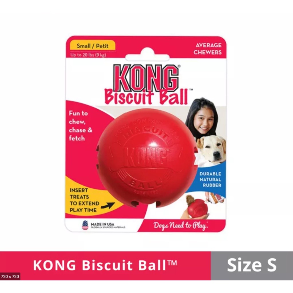 KONG Biscuit Ball™ ของเล่นสุนัข ของเล่นที่ใส่ขนมได้