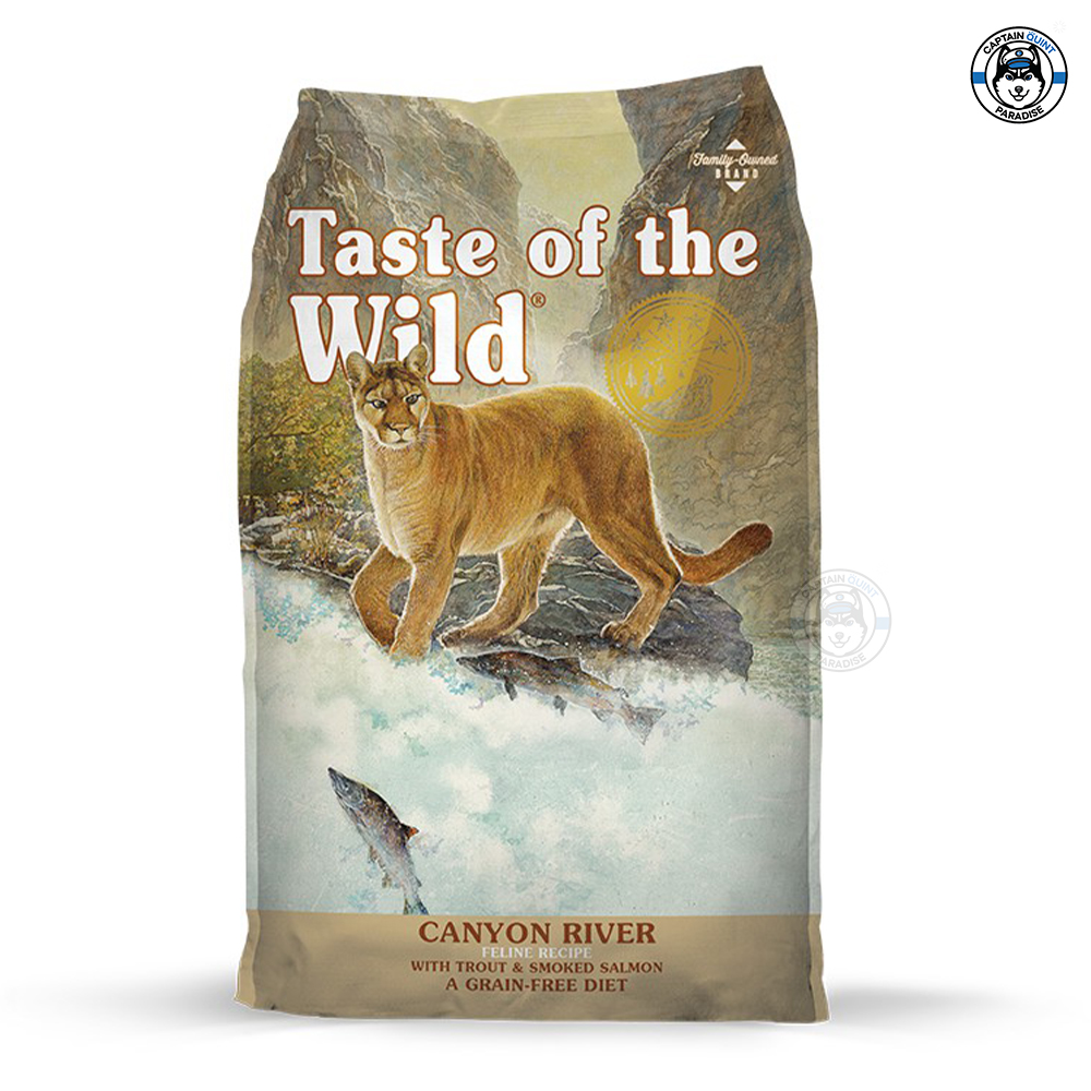 Taste of the Wild Canyon River อาหารเม็ดสำหรับแมวทุกช่วงวัย สูตรปลาเทร้าส์แลปลาแซลม่อน 680g. 1แถม1