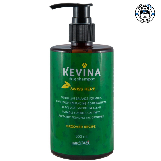 KEVINA : แชมพูสำหรับสุนัข กลิ่น Swiss Herb ขนาด 300 ml. KEVINA Dog Shampoo