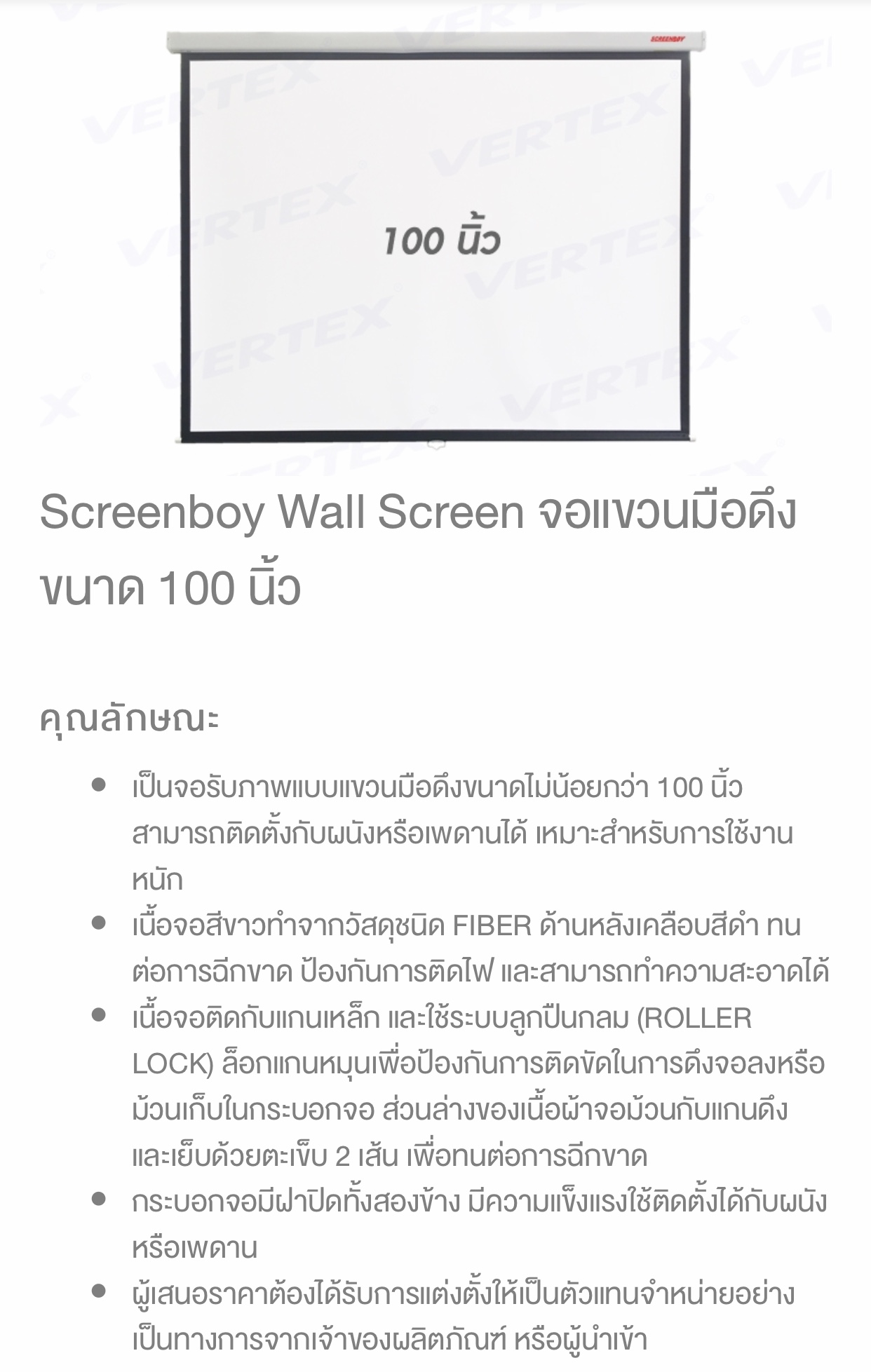 SCREENBOY Wall  100"