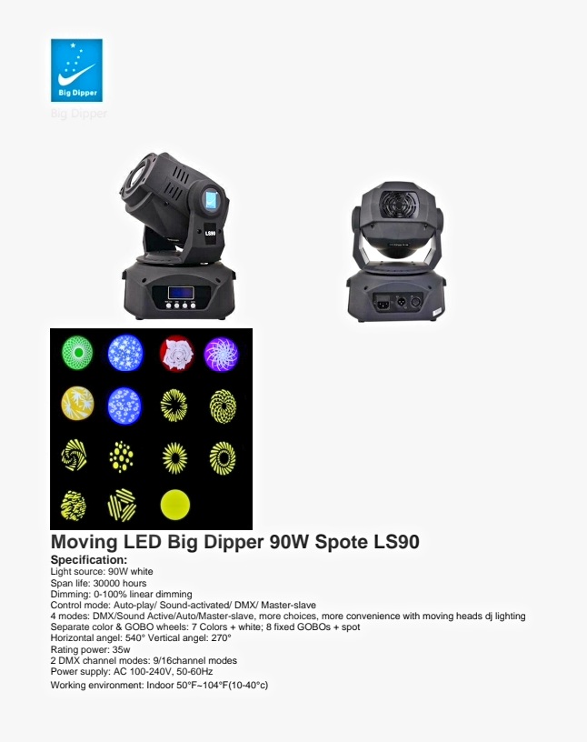 MOVING LED 90w LS90