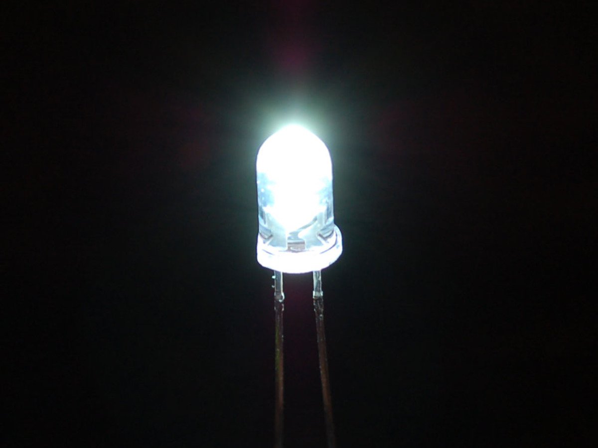 LED 5mm. White (Super Bright)
