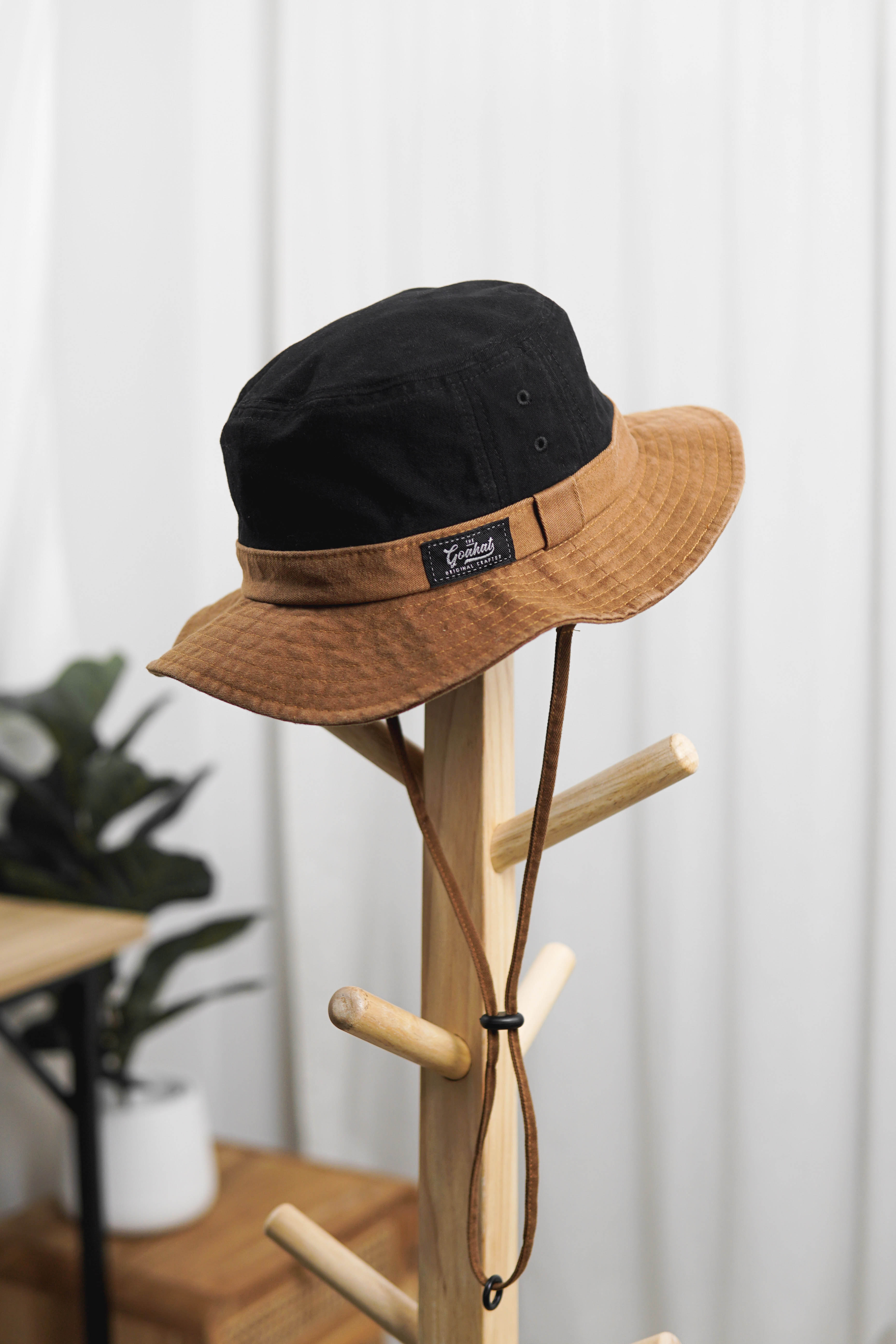 G002 Black/Brown (หมวกเดินป่า Hiking hat)