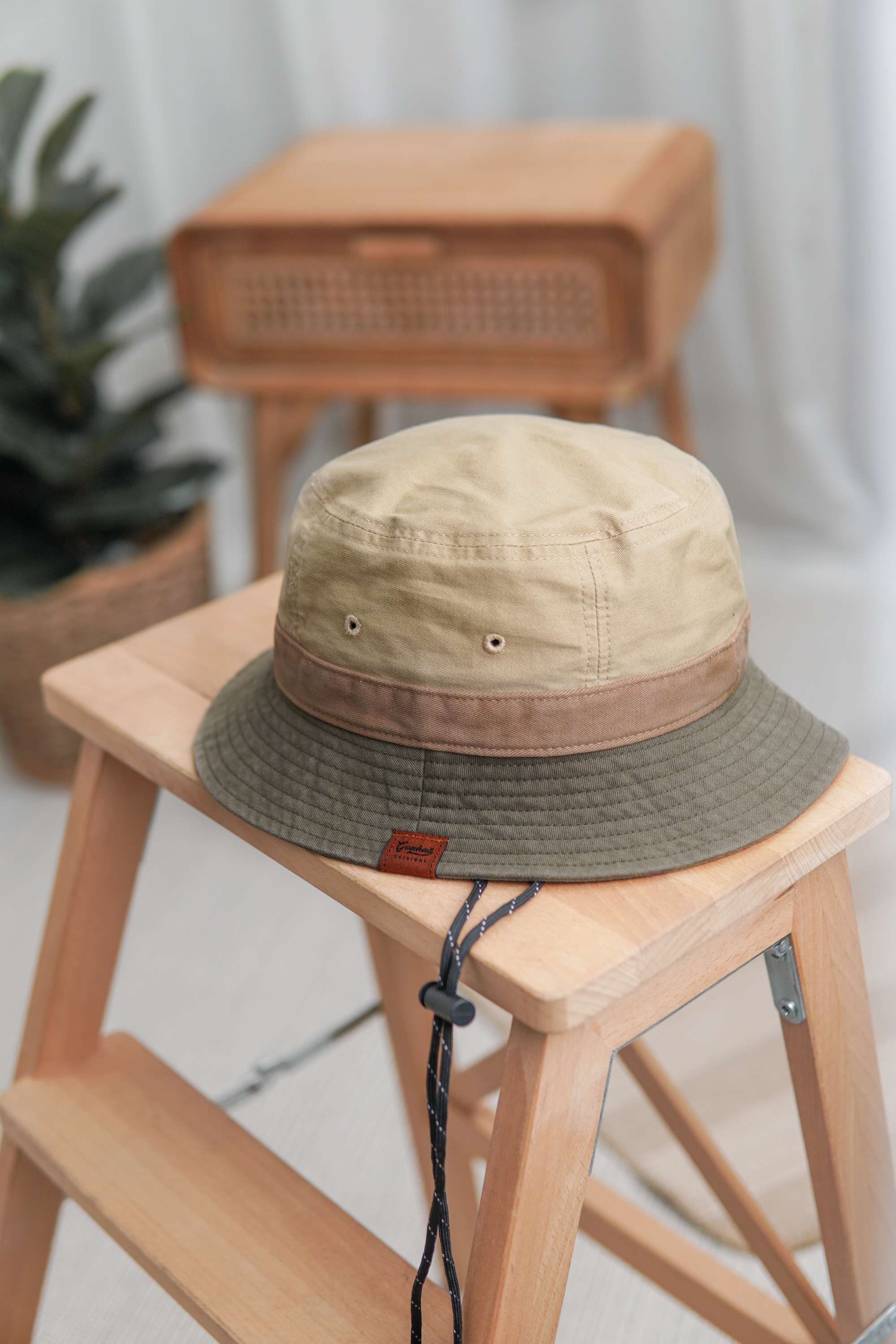 G113 Vintage หมวกเดินป่า ทรงบักเก็ต สายพาราคอร์ด งานสวย เบา ใส่สบาย
