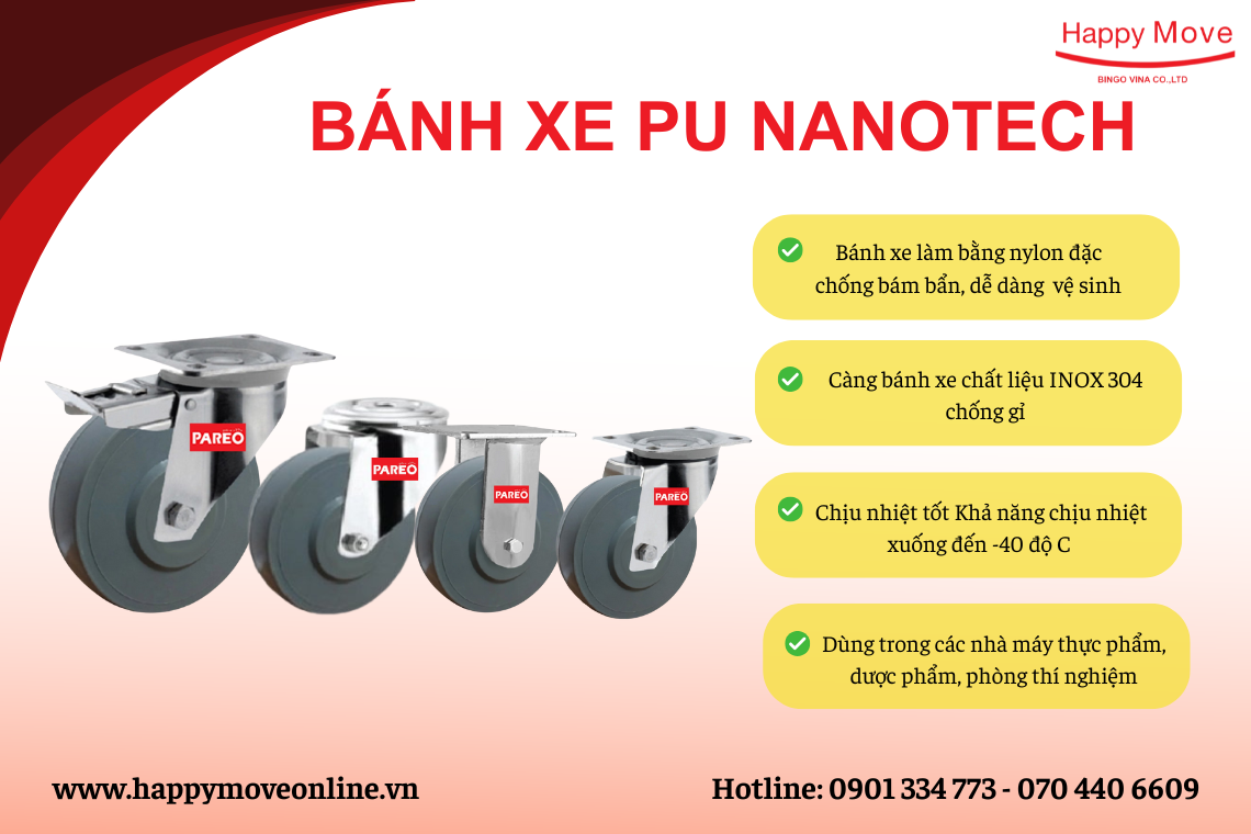 Bánh xe pu nanotech