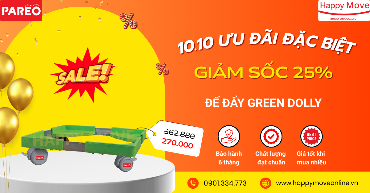 Đế đẩy bình gas