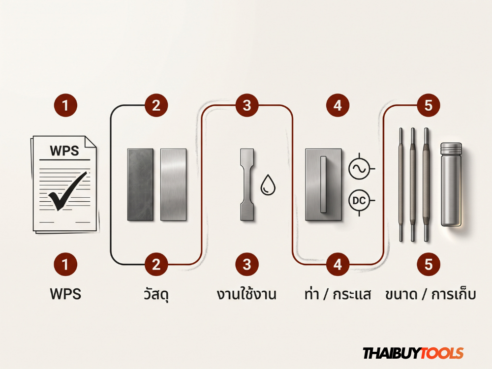 วิธีเลือกลวดเชื่อม 5 ขั้นตอน