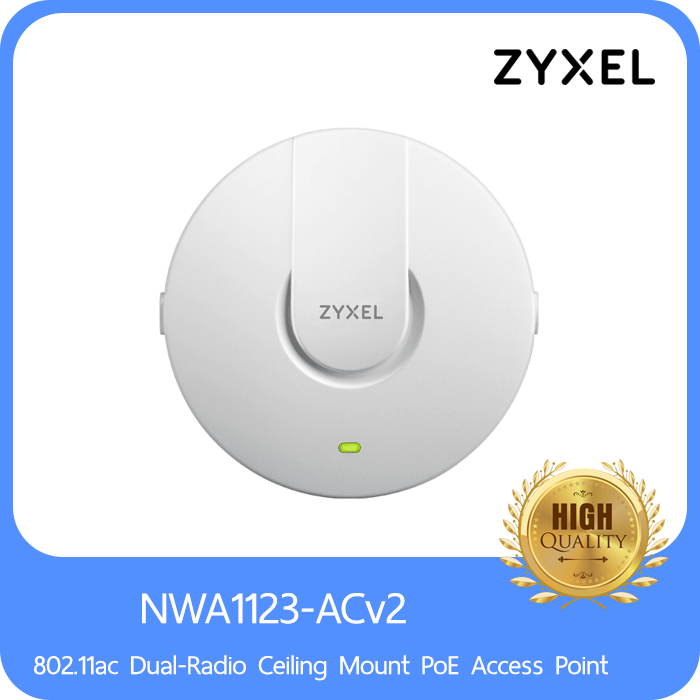 NWA1123-ACv2 802.11ac Dual-Radio Ceiling Mount PoE Access Point