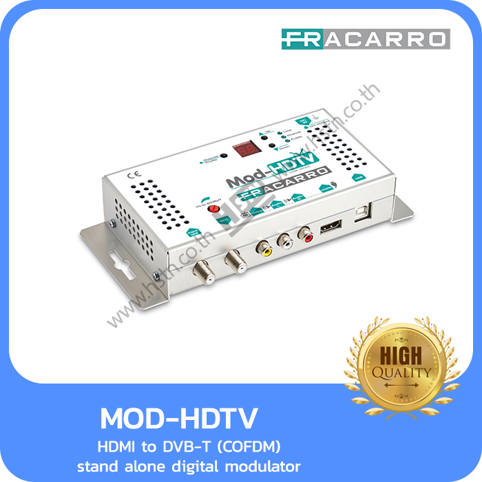 1 HDMI or 1 CVBS Mod-HDTV Fracarro  HDMI to DVB-T COFDM Digital TV Modulator