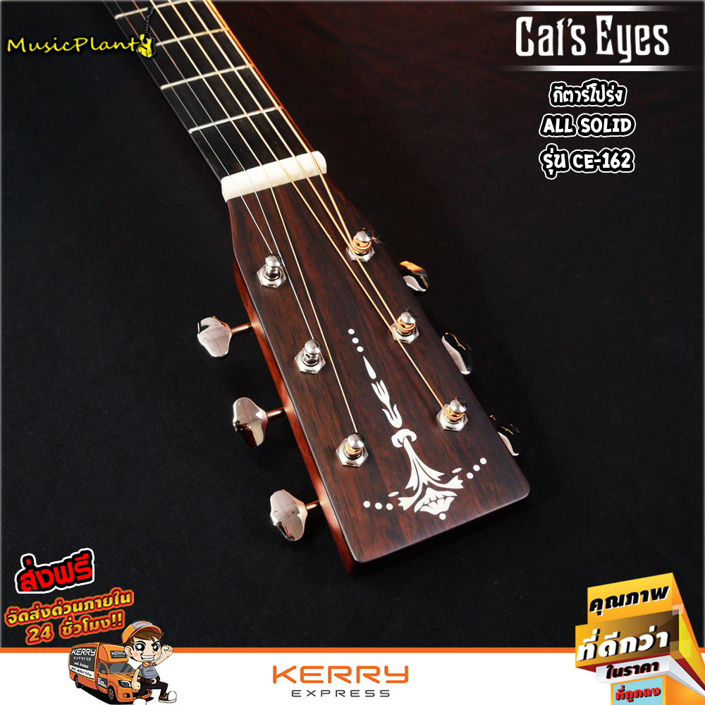 Cat's Eyes Guitar กีตาร์โปร่ง All Solid รุ่น CE-162 - musicplant