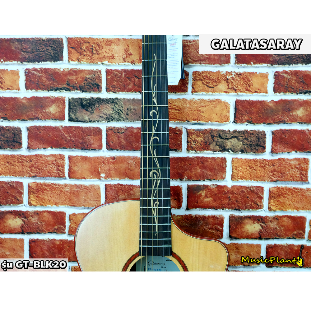 Galatasaray: GT-BLK20 N, Acoustic Electric Guitar, Top ...