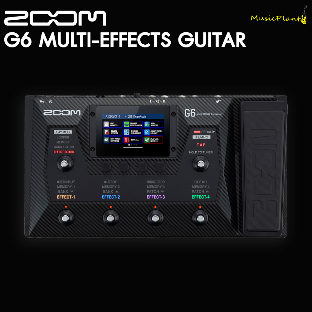 ZOOM G6 MULTIEFFECT PROCESSOR musicplant