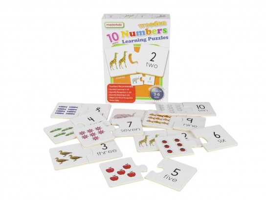 Wooden Numbers Learning Puzzles