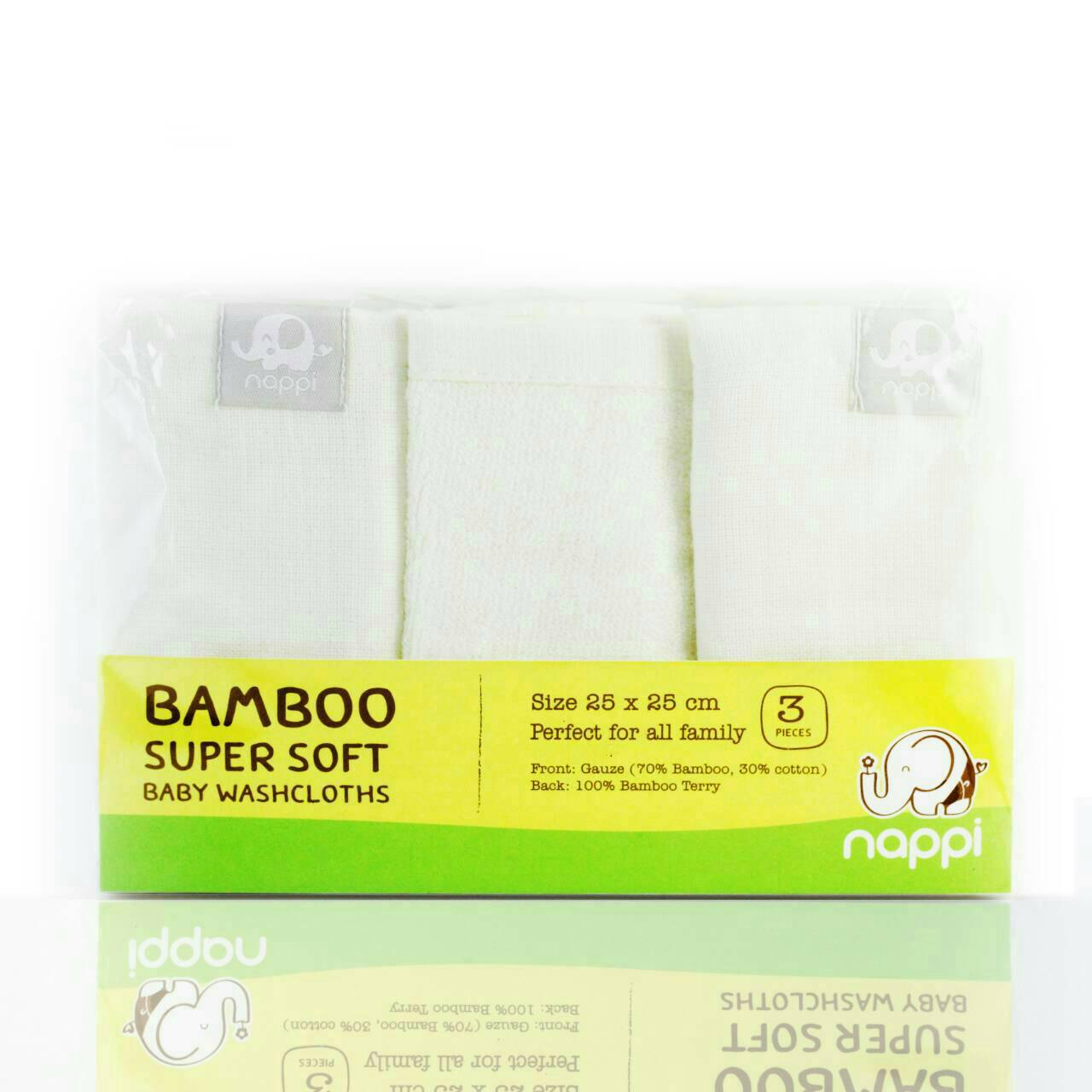 Nappi - Bamboo Super Soft Baby Washcloths