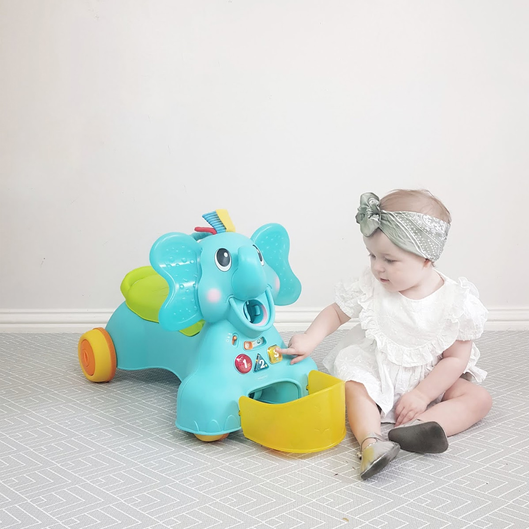 infantino sit walk and ride elephant