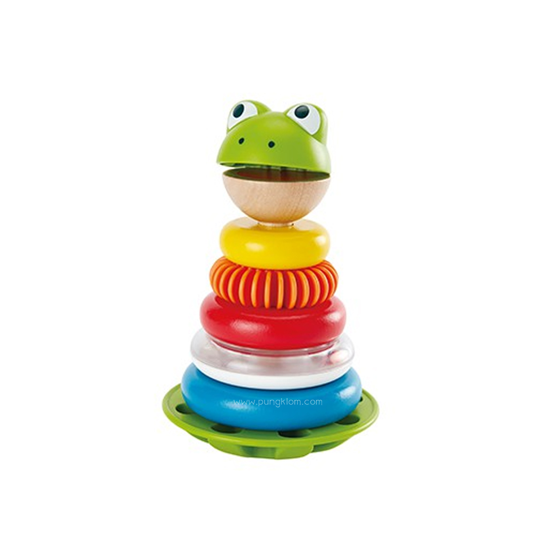 HAPE มิสเตอร์กบเรียงลำดับ Mr. Frog Stacking Rings (12m+) - pungklom