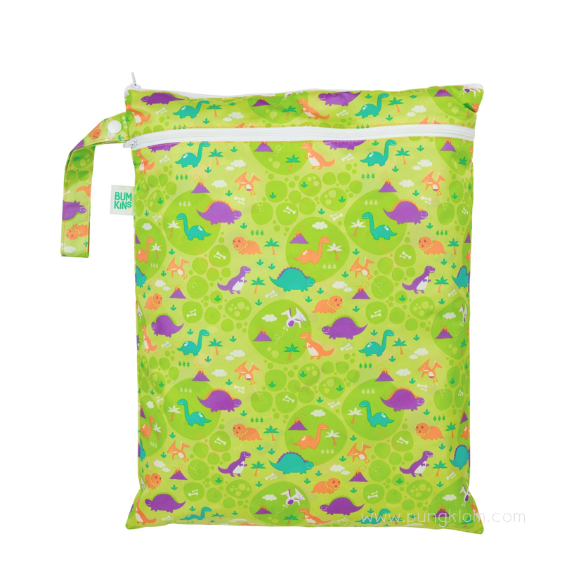Bumkins Wet Dry Bag ถุงใส่ผ้าเปียก/แห้ง ขนาด 12.5”W X 16”L